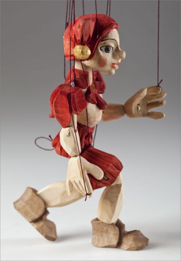 Jester Hand Carved Puppet S Size